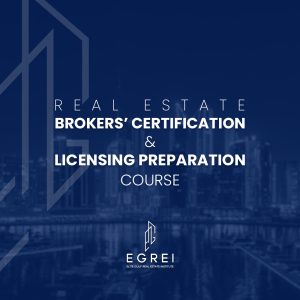 Real Estate Brokers' Certification & Licensing Preparation Course by Elite Gulf Real Estate Institute in Dubai.