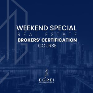 Weekend Special Real Estate Brokers' Certification Course by Elite Gulf Real Estate Institute in Dubai.